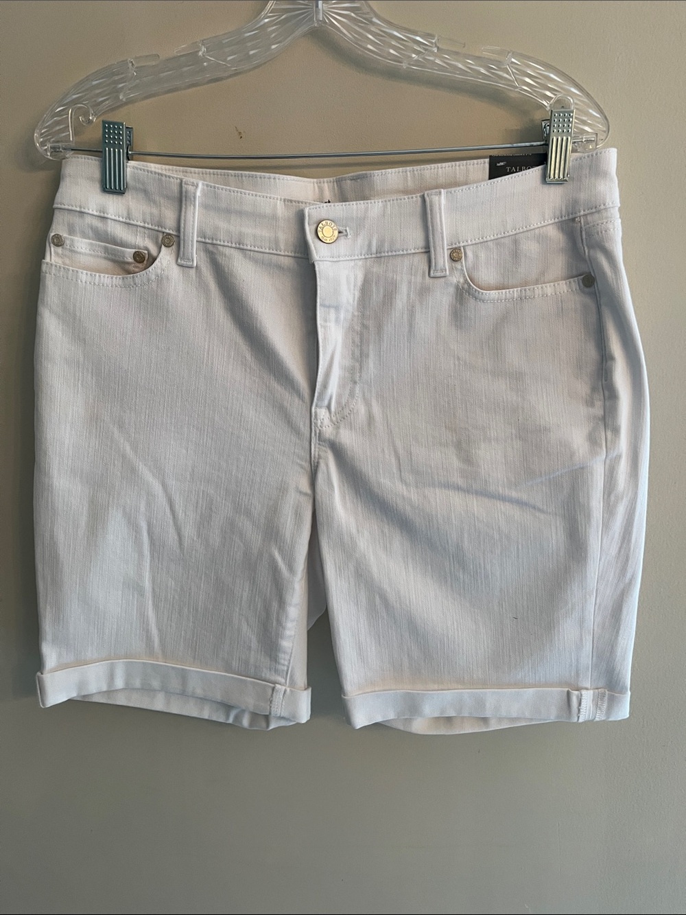 Talbots White Women's Stretch Denim Shorts